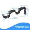 Black Curtain Rod Bracket, 3Pcs Double Curtain Rod Bracketsheavy Duty