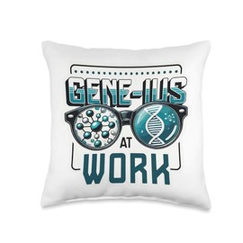 Genetic Science Gene Sequencing DNA Geneticist Throw Pillow