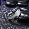King Will 8mm Tungsten Rings For Men Gunmetal Wedding Band