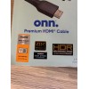 Onn 6' Premium HDMI Cable Black
