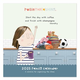 2025 Rosie Made a Thing Square Family Planner Organiser Wall Calendar