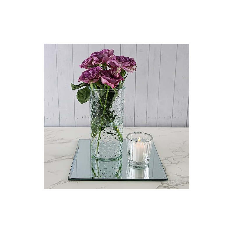 Eastland® 8" Square Beveled Centerpiece Table Mirror Set of 10