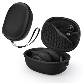 SQERO Case for Beats Studio Pro/Solo 4/Solo 3/Studio3 On-Ear Headphones, Portable Travel Hard Shell Storage Bag (Black)