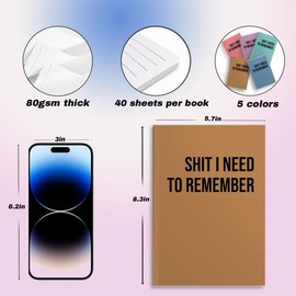 5 PCS Notebook Journal, Notebooks for Work, Note Taking Writing Funny Office Accessories Gag Gifts for Boss Coworker Mentor Leader Friendship Boss Day Christmas Graduation 5.7 x 8.3 Inches 40 Sheets