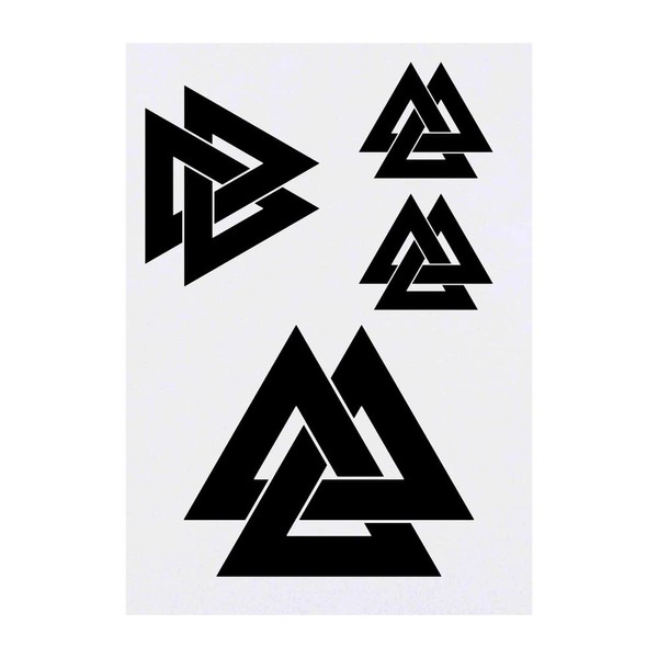 Azeeda 4 x 'Walknut' Temporäre Tattoos - Wasserfest, Hautfreundlich &