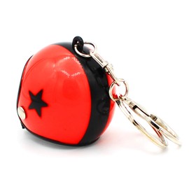 VmG-Store Motorcycle Helmet Retro Keyring with Functional Clasp XL, red