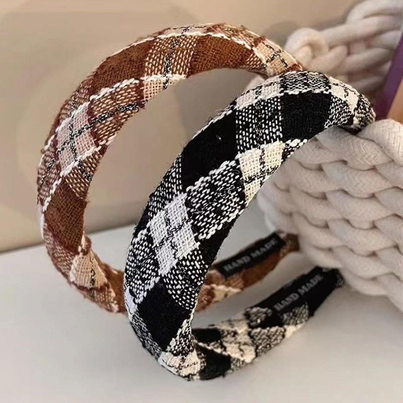 scicent Headband Dirndl Pack of 2 Wide Headband with Tweed