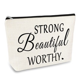 Inspirational Gifts for Women Inspirational Quote Makeup Bag Christmas Graduation Birthday Gifts for Friend Daughter Girl Wife Sister Aunt Coworker Cosmetic Bag Case Encouragement Gift Makeup Pouch