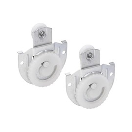 National Hardware N344-853 V794 Sliding Door Hangers in Zinc plated, 2 pack,1/8" offset - #1