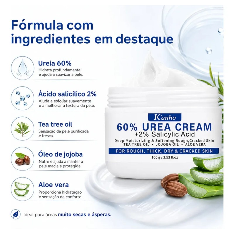 Crema Urea 60% Para Pies Secos Y Talones