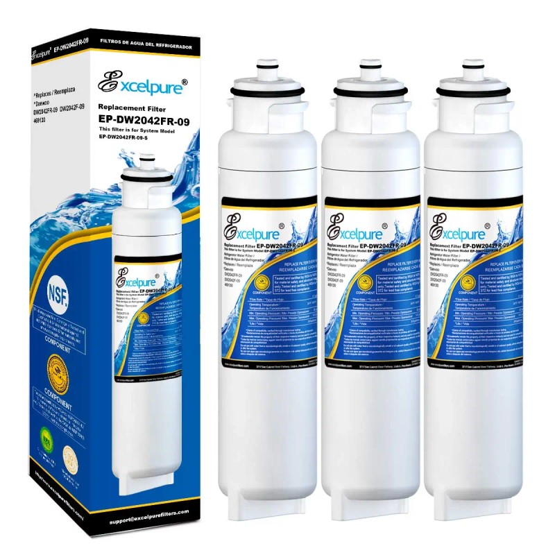 EXCELPURE 3 PACK Fit For DW2042FR-09 Kenmore 46-9130 DW2042F-09 Water
