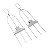 Skewer 3 Prong Stainless Steel Reusable Skewers Easy Food Removal