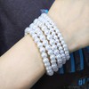 COLORFUL BLING Imitation Pearl Stackable Bracelets Set for Women Beaded
