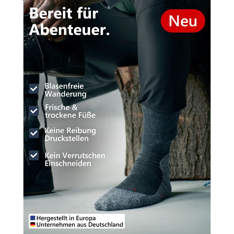 mehrstrumpf 2/4/8 Pairs of Hiking Socks Outdoor Hiking Trekking -
