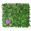Expandable Privacy Screen with Artificial Flower for Balcony Patio Fence
