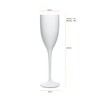RB Black and White Glasses Range, Champagne glass, White