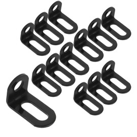 Bitray Adjustable L Brackets 1.2" x 0.8" x 0.7" Corner Brace Support Right Angle Brackets Furniture Shelf Supports-15pcs