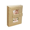 STOBAZA 1pc Golden Inset Photo Album Elegant Leather Cover for