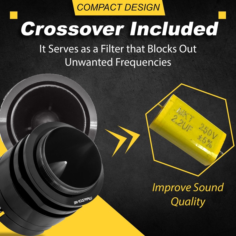 Warzone WZ45TW 1.7-Inch Super Tweeter Speaker, 4 Ohm, 1500W Max