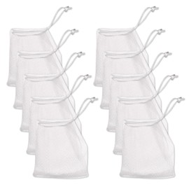 Foaming Net, Washing Net, Soap Net, Soap Foaming Net (10 Pieces), Soft, Fine, Skin-friendly, Cleansing Foam, Solid Soap, Shampoo, Soap