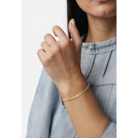 Sofia Milani - Women's Bracelet 925 Silver - Gold Plated - Ball Pendant - B0378