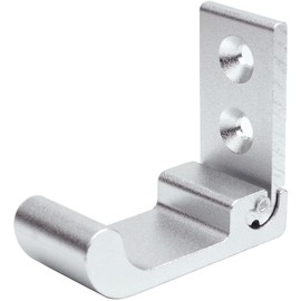 KOYOKOMA Folding Wall Hook, Hanging Hook, Screws, Anchors, Slim, Thin, Storage, Wall, Hanging, Compact, Simple, Plain, Stylish, Convenient, Hat, Key Hook, Secure, Wide, L-Shaped (Silver)