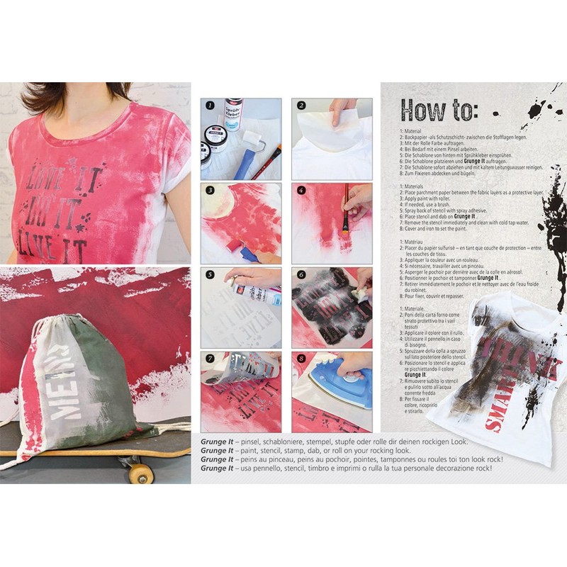 Viva Decor Grunge It 150 ml Marine Textile Paint and