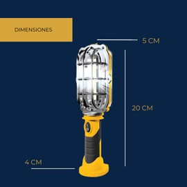 ZENDEU Workshop Torch, Wireless LED Work Light with Magnetic Base, Hook and Ultra Bright Light (Yellow)