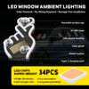KaiDengZhe Finger Heart Car Window Light, Solar-Powered Wireless LED Heart