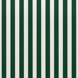 RSH DECOR: Tufted Wicker Loveseat Cushion | 44” x 22" | Water and Fade-Resistant Spun Fabric | Outdoor Settee Cushion for Patio Furniture | Hunter Green & White Stripe