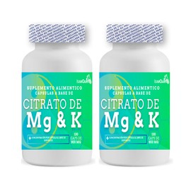 IsaaQuim DUO de Citrato de Magnesio y Potasio  130 Cápsulas de 800 mg  240 mg de Magnesio  210 mg de Potasio por Porción  Suplemento Alimenticio  43  
