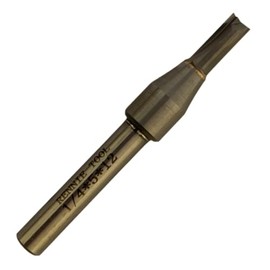Rennie Tools - 5.5mm Cutting Diameter x 15mm Flute x 1/4" Shank TCT Tipped 2 Flute Straight Router Cutter Bit