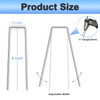 JERIA 6 Inch 240 Pack U-Shaped Galvanized Garden Stakes, 11