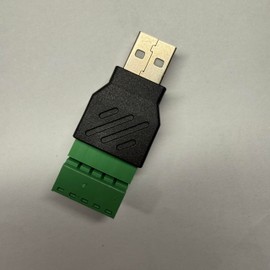 4pcs USB 2.0 Terminal Breakout Board Adapter and Screw connecter 5 pins (male *2, female *2) No Required Welding for PC USB Connector