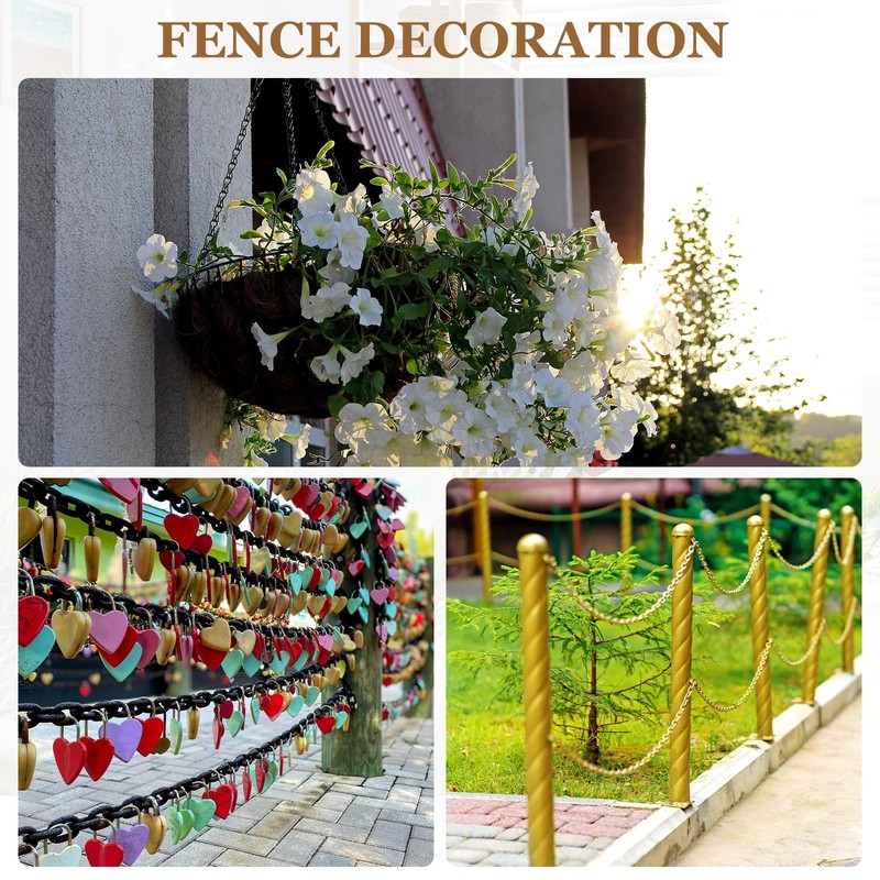 sourcing map Plastic Chain 20 FT/6.1 M, Safety Chain Blue