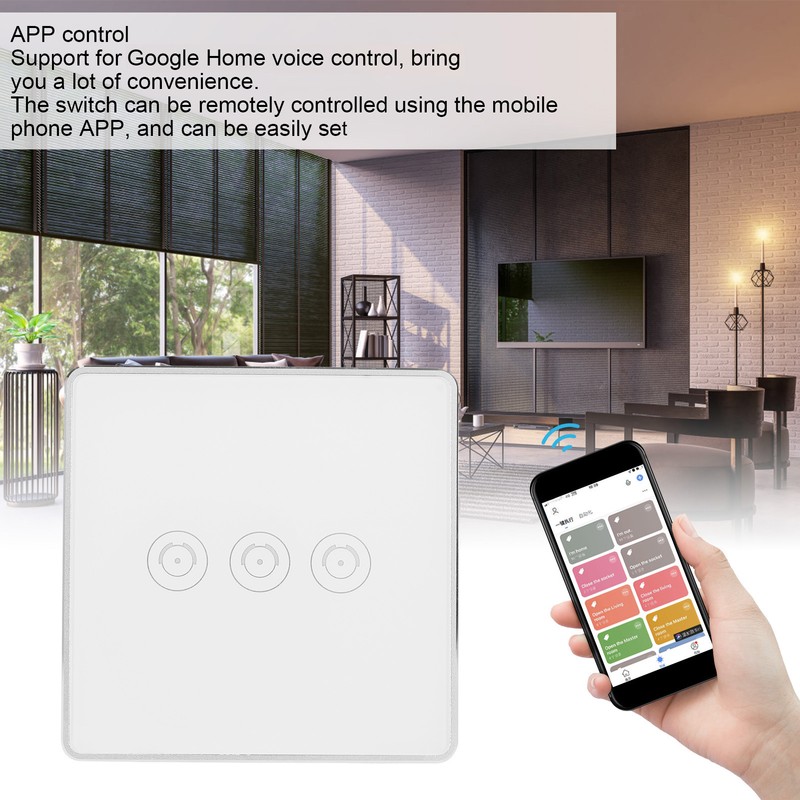 Smart Switch Wifi Wireless Touch Switch APP Remote Control British