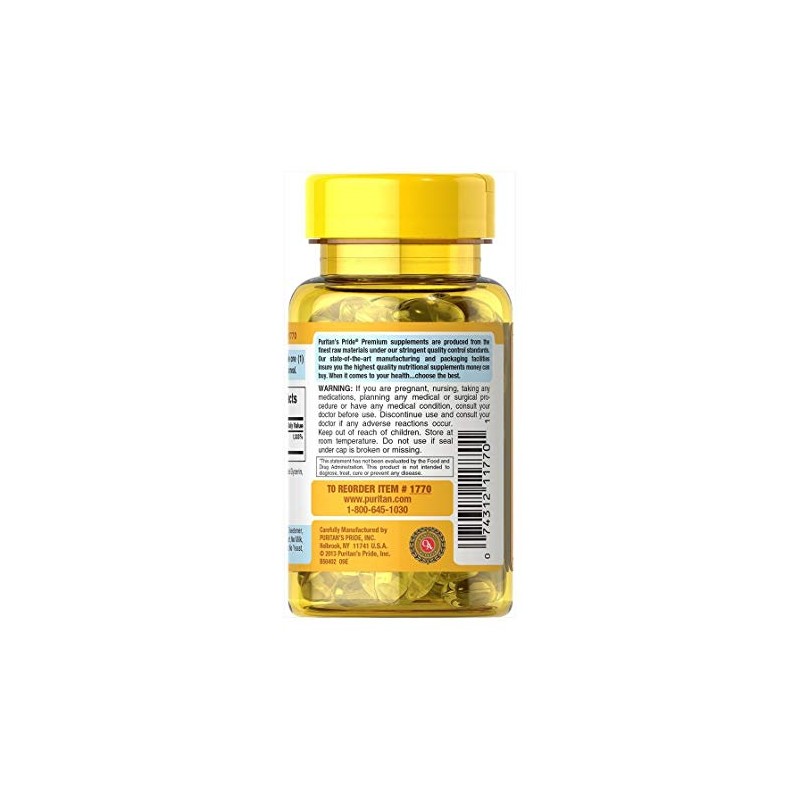 Puritan's Pride Vitamin E 400 IU Softgels, 250 Count