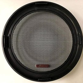 6-1/2 SNAP ON Speaker Grill with Metal MESH and Plastic Ring Black Overall Diameter 6-3/4" (1 Pair)
