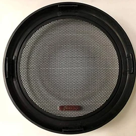 6-1/2 SNAP ON Speaker Grill with Metal MESH and Plastic Ring Black Overall Diameter 6-3/4" (1 Pair)