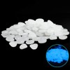 Muzero Glow in The Dark Pebbles - 200pcs White Glowing
