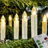 LED Christmas Tree Lighting Wireless Dimmer Timer Flicker Pack of