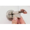 Abus Door Cylinder/Lock with Key, silver, 33459