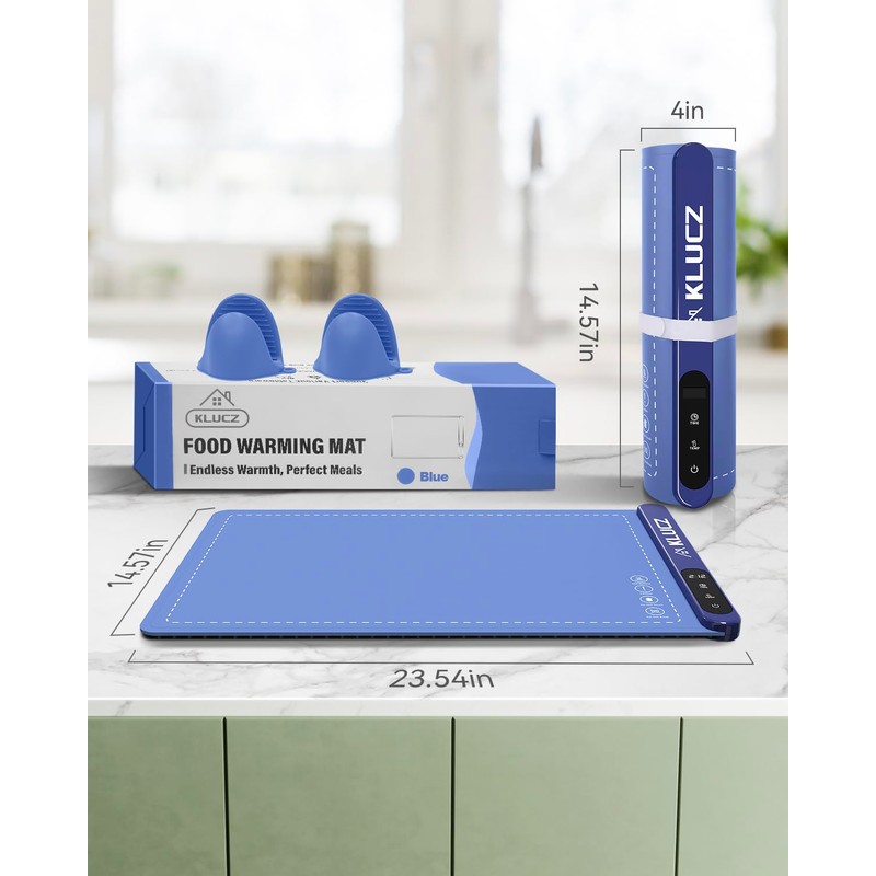 Warming Mat for Food, Electric Foldable Graphene Rapid Food Warmer