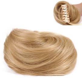 Extensiones de cabello con pinza para moño desordenado, cola de caballo Natural, peines sintéticos que añaden volumen al cabello para mujeres
