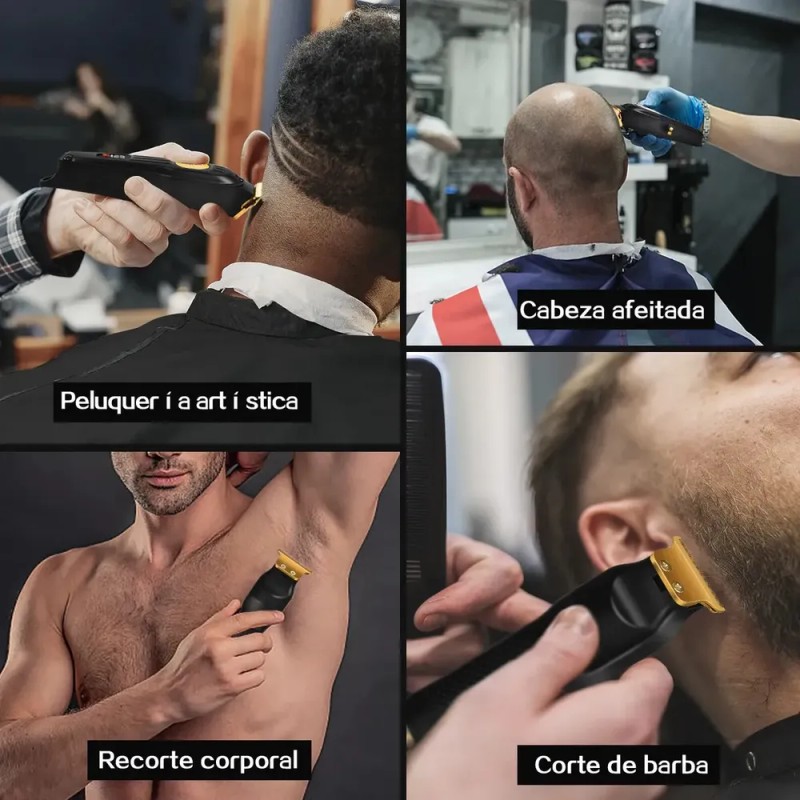 Máquina para Cortar Cabello CIICII Profesional, Set de Cortapelos y