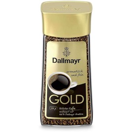 Instant Coffee Dallmayr Gold | Refined With Roasted Ground Coffee | 100 g | Dallmayr | Germany
