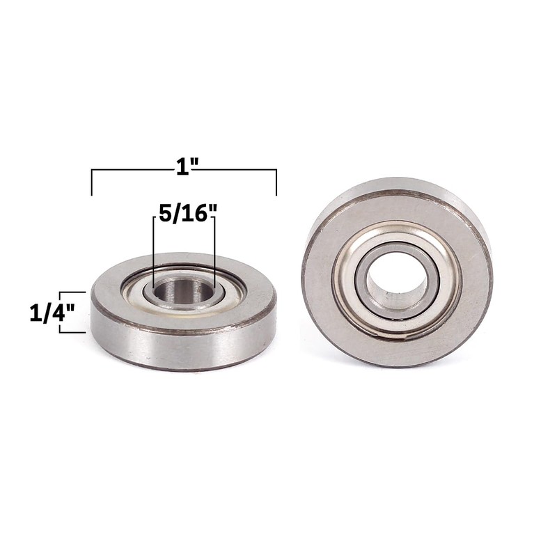 YONICO Router Bits 5/16-Inch Inner Diameter Arbor Bearing 1-Inch OD