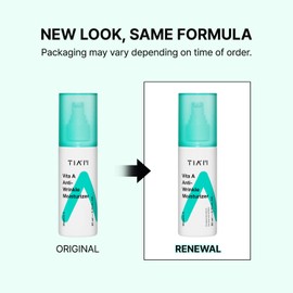 TIA'M Vita A Anti-Wrinkle Moisturizer, 2.7 fl oz, Lightweight Moisturizing Cream for Firming, Soft and Glowy Skin, Korean Skin Care