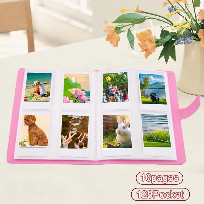 128 Pockets Mini Photo Album for 3in Instant Camera Photos
