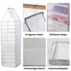Yeelan 12 Compartments Hanging Shelf, Hanging Organiser, Foldable Wardrobe Organiser,